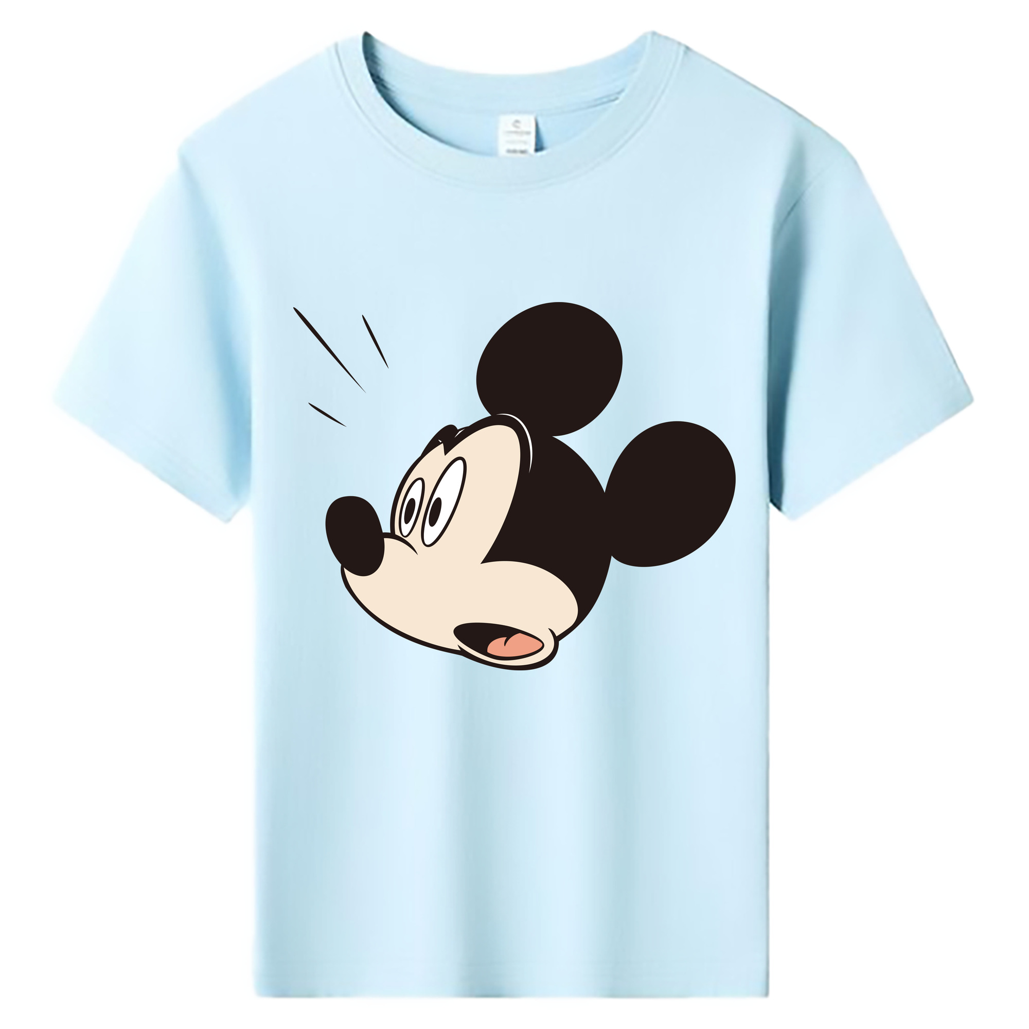 ミッキーマウス Mickey Mouse 綿100％キッズTシャツ（フロントプリント）